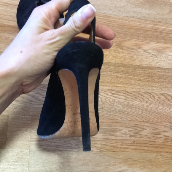Jimmy Choo Suede Slingback Pumps - Picture 4 of 10
